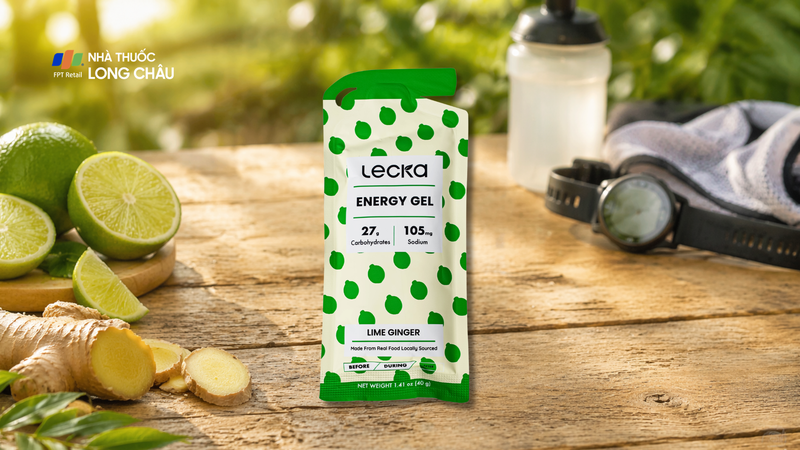 Gel năng lượng Lecka vị chanh gừng