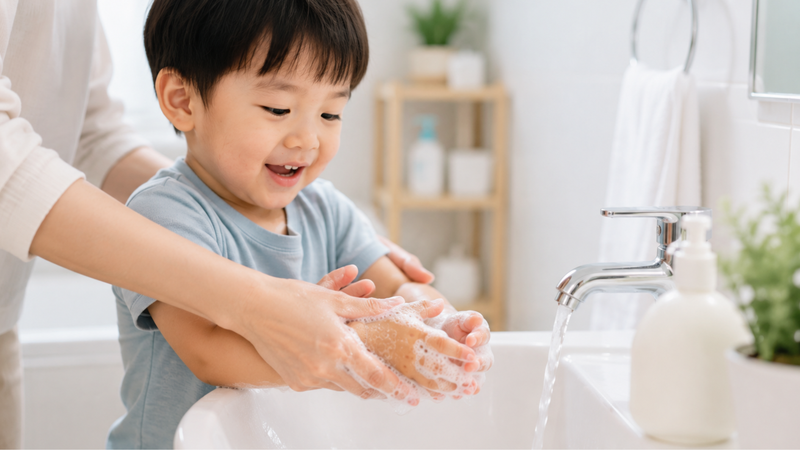 Rửa tay sạch cho trẻ hạn chế lây lan bệnh