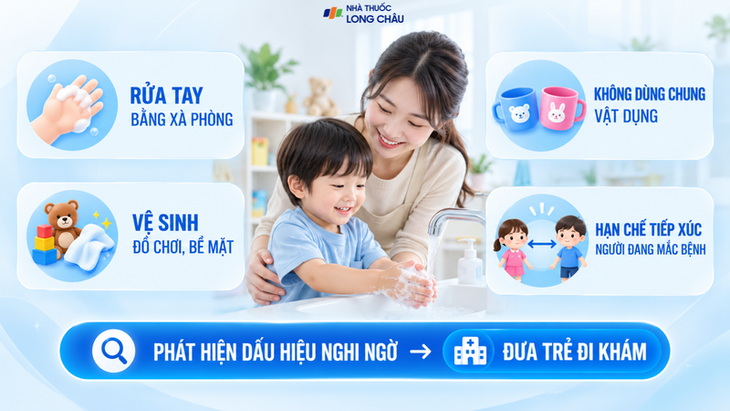 Giữ vệ sinh cá nhân và môi trường giúp hạn chế lây lan tay chân miệng