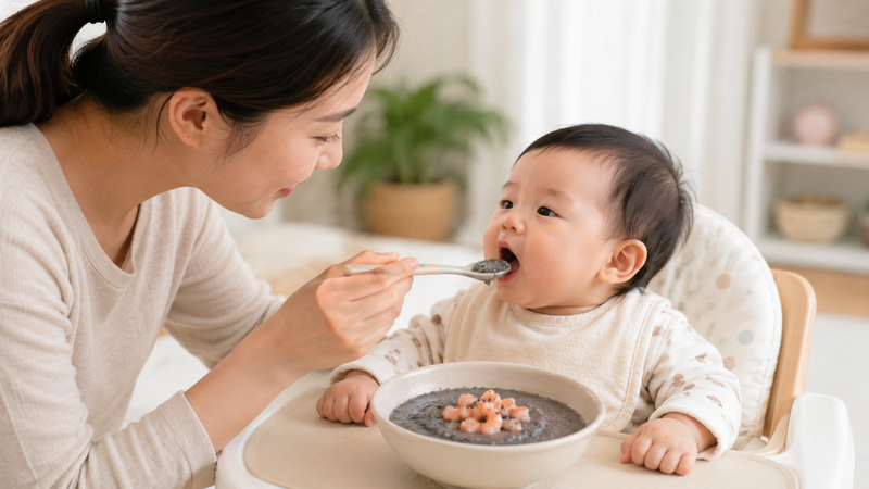 “Trẻ mấy tháng ăn được mè đen?” được nhiều cha mẹ quan tâm