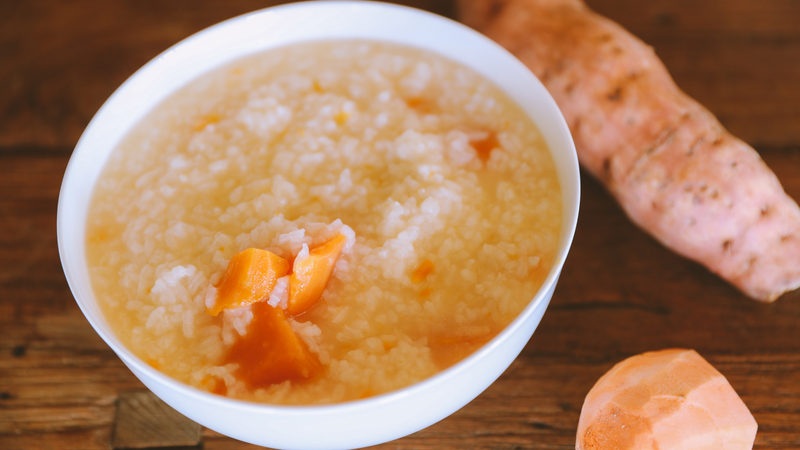 Cháo khoai lang giàu vitamin, tăng sức đề kháng