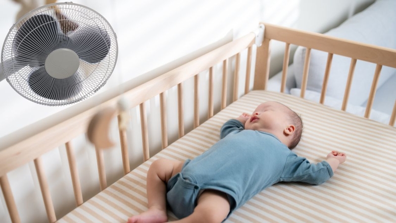 Trẻ sơ sinh 1 tháng tuổi nằm quạt được không? Hướng dẫn nằm quạt đúng cách 1