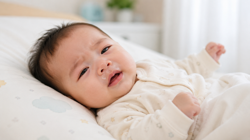 Nhiễm virus nhẹ có thể khiến trẻ sơ sinh bị ho sổ mũi nhưng không sốt