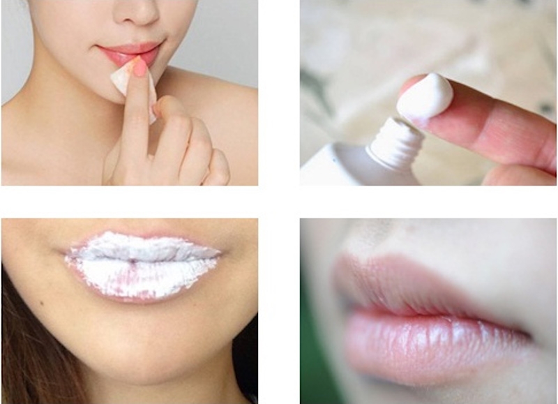 Trị thâm môi nhanh chóng từ kem đánh răng và dầu dừa.