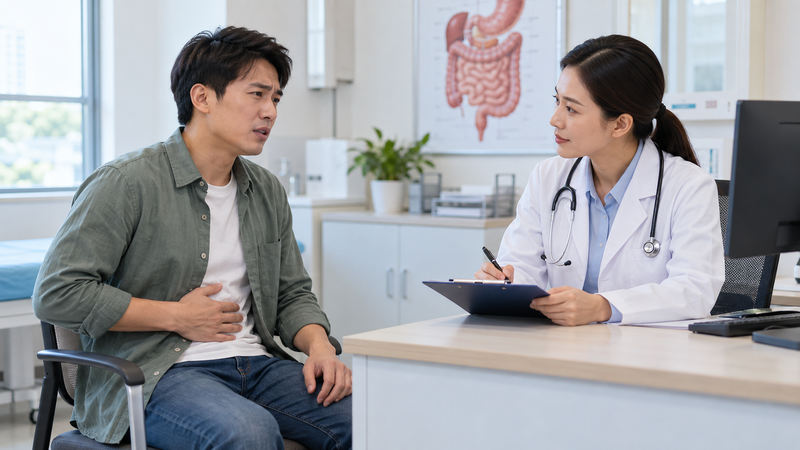 Trung tiện kéo dài kèm đau bụng nên được thăm khám sớm