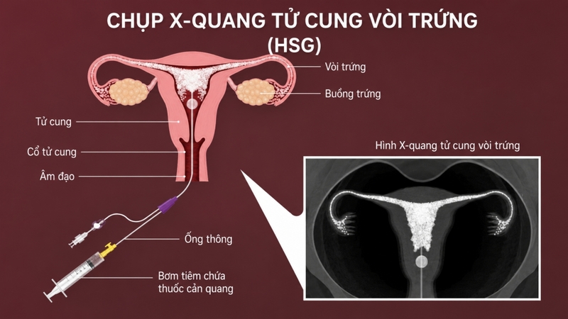 Chụp X-quang tử cung vòi trứng là một kỹ thuật chẩn đoán hình ảnh thường được áp dụng trong sản phụ khoa