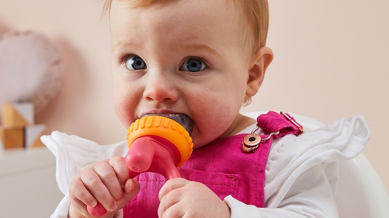 Giải đáp túi nhai ăn dặm dùng cho bé mấy tháng tuổi