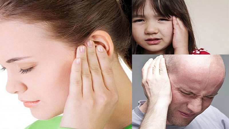 Viêm tai giữa gây ù tai, mỏi hàm