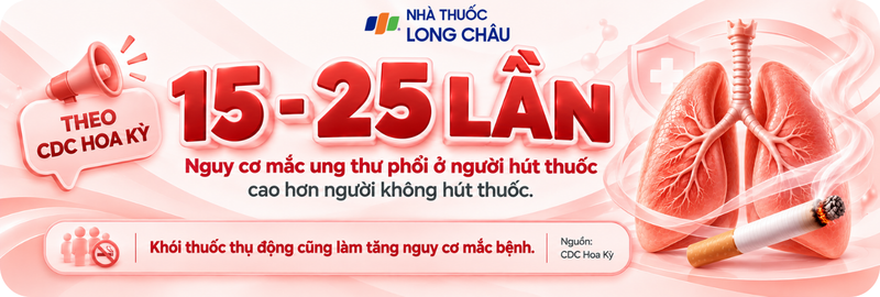 Hút thuốc lá làm tăng nguy cơ ung thư phổi, khói thuốc thụ động cũng gây hại