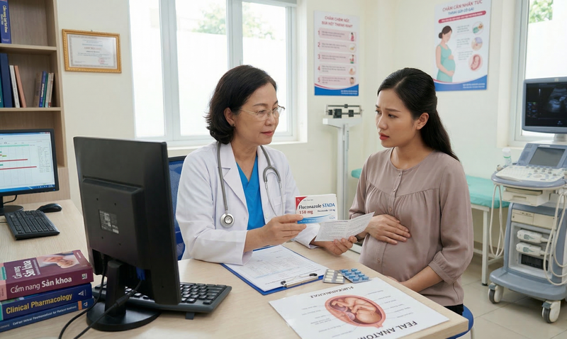 Phụ nữ mang thai cần tư vấn bác sĩ trước khi sử dụng Fluconazole