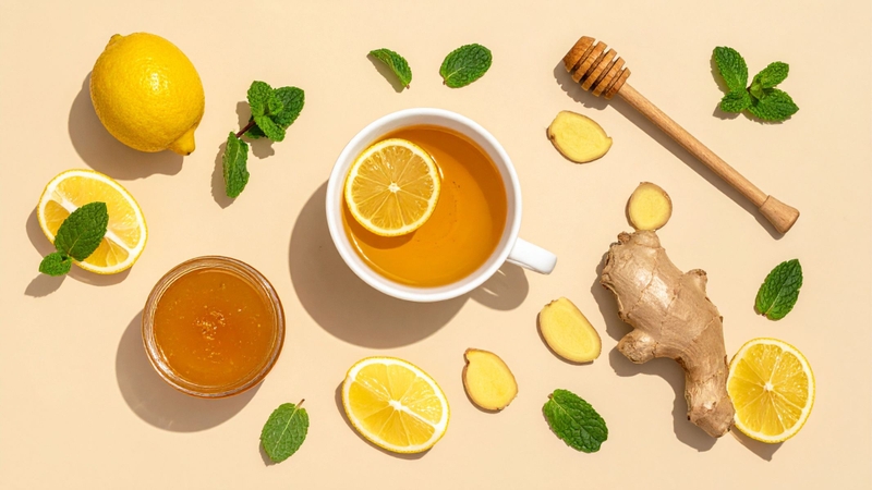 Nước chanh gừng mật ong giúp hỗ trợ tăng cường hệ miễn dịch