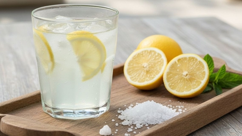 Không ít người băn khoăn uống nước chanh pha với muối có tốt không