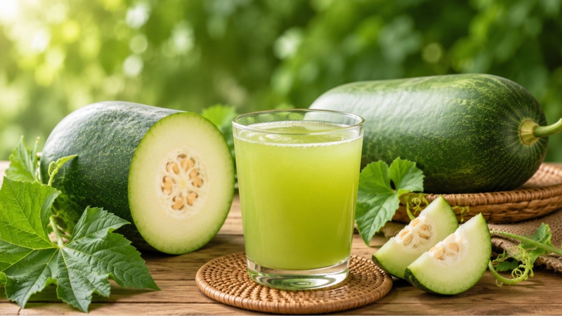 Không nên uống quá nhiều nước ép bí đao trong tuần