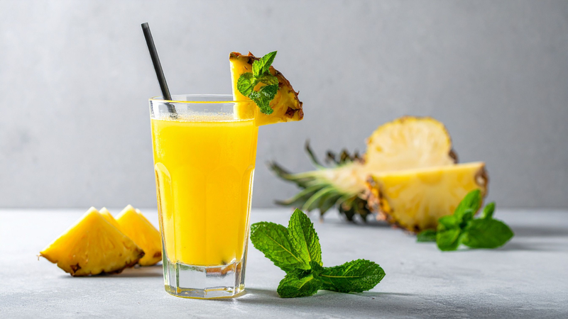 Mẹ bầu nên ưu tiên nước ép dứa nguyên chất