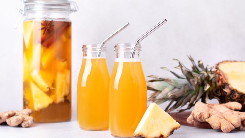Nước ép dứa gừng chỉ giúp hỗ trợ tăng cường trao đổi chất