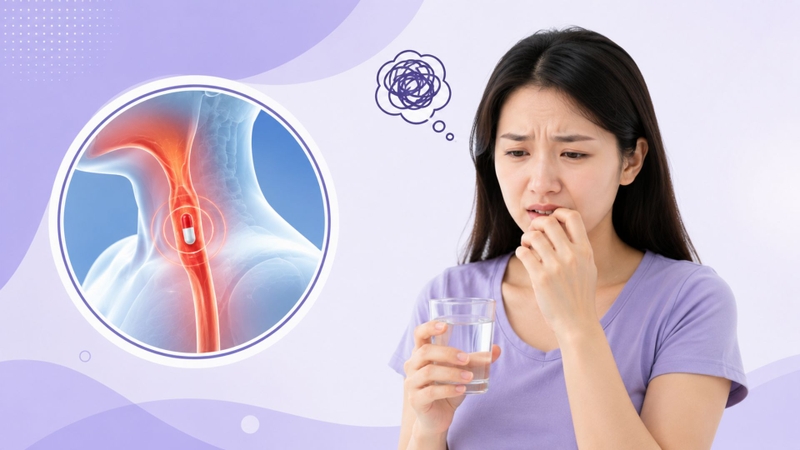 Dạng thuốc khó uống là một trong những nguyên nhân khiến uống thuốc bị mắc ở thực quản