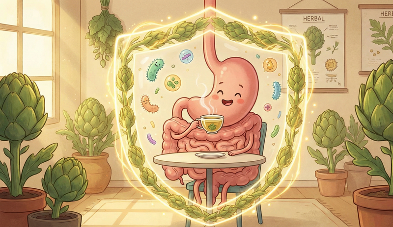 Uống trà atiso mỗi ngày giúp cải thiện chức năng tiêu hóa