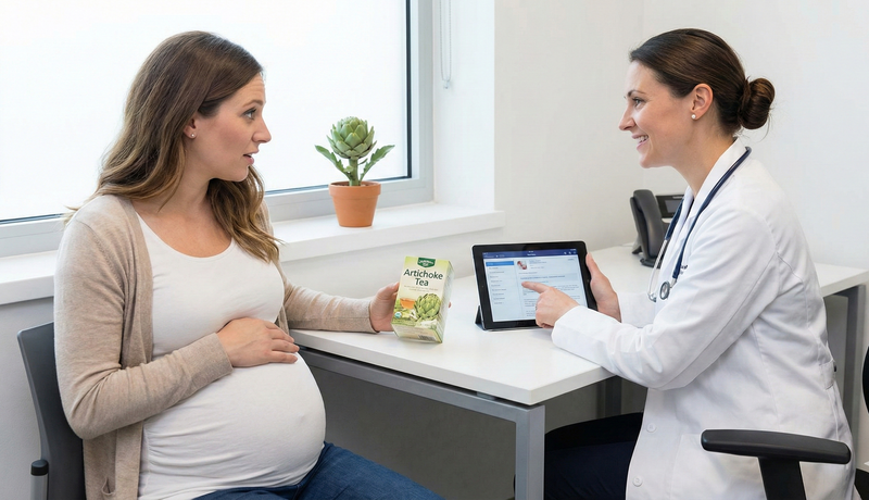 Phụ nữ mang thai cần tư vấn bác sĩ khi đưa trà atiso vào chế độ dinh dưỡng
