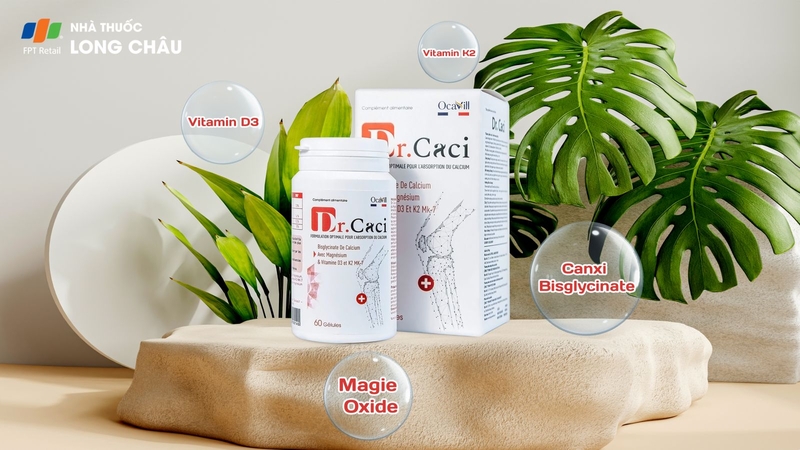 Viên uống Dr. Caci Ocavill bổ sung canxi cho mẹ sau sinh