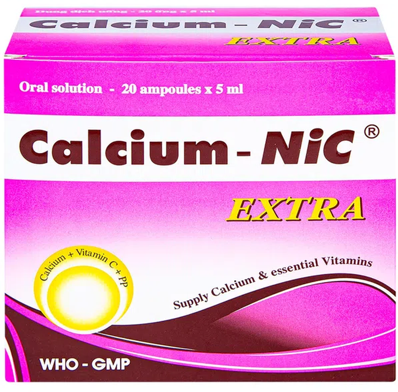 Calcium-NIC Extra bổ sung canxi và vitamin
