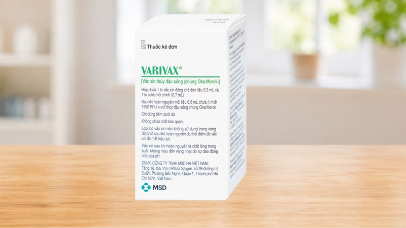 Vắc xin Varivax phòng bệnh thủy đậu do virus Varicella Zoster