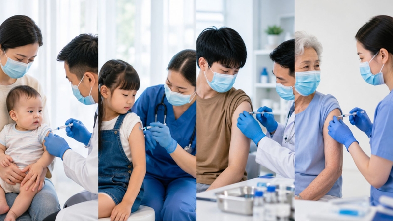 Số mũi tiêm phụ thuộc vào loại vắc xin và độ tuổi tiêm