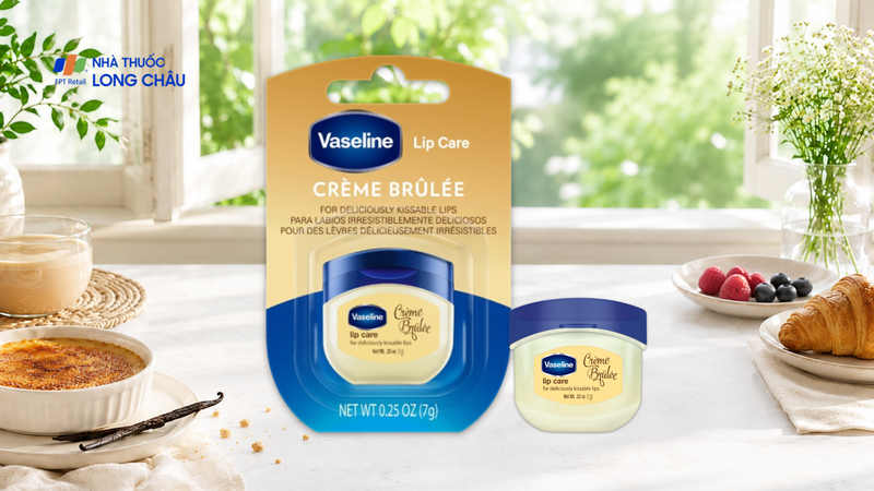 Son dưỡng môi Vaseline Lip Care Crème Brûlée Ngọt Ngào