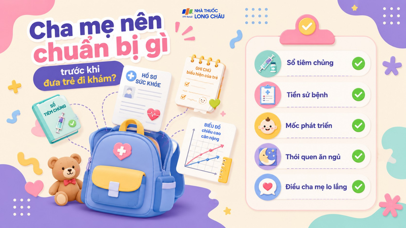 Cha mẹ chuẩn bị đầy đủ thông tin của con có thể giúp ích rất nhiều trong quá trình khám