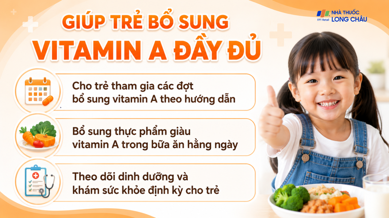 Cần kết hợp nhiều giải pháp để giúp trẻ được bổ sung vitamin A đầy đủ