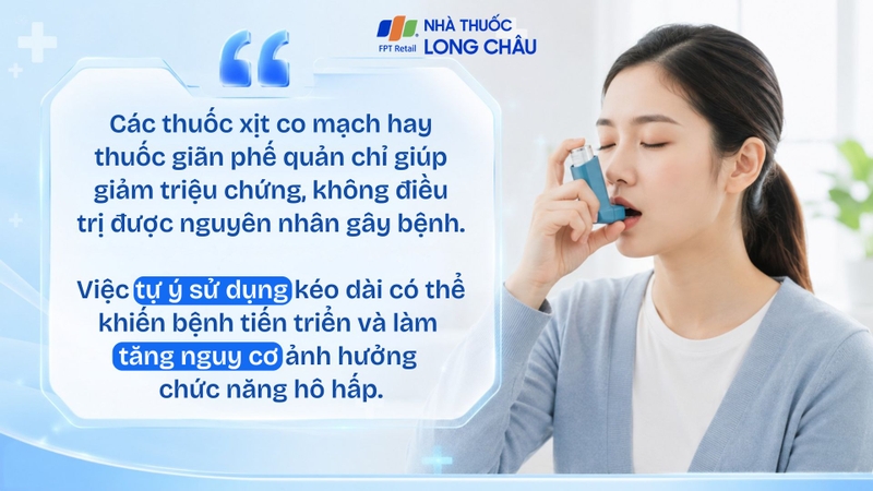Lạm dụng thuốc giảm triệu chứng có thể khiến bệnh khó kiểm soát hơn
