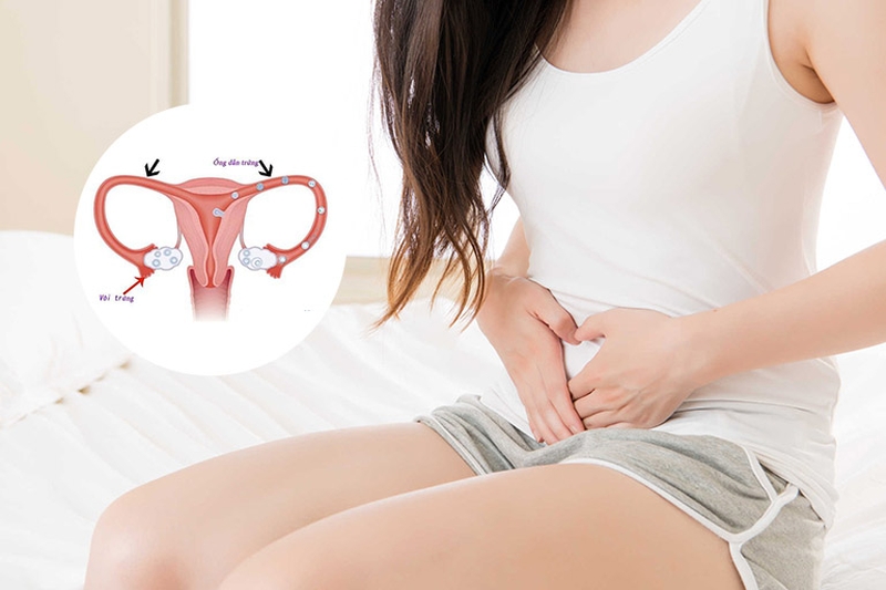 Viêm ống dẫn trứng thường gây đau bụng, khó chịu, buồn nôn cho cơ thể
