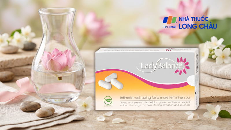 Viên đặt phụ khoa Ladybalance giảm khí hư, ngứa âm đạo