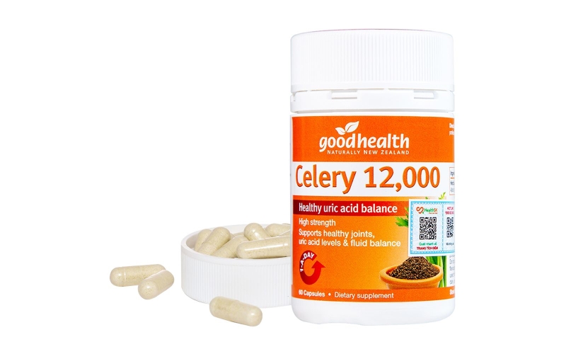 Viên uống giảm axit uric cho người bị gout Good Healthy Celery 12000 60V  có tốt không? 3