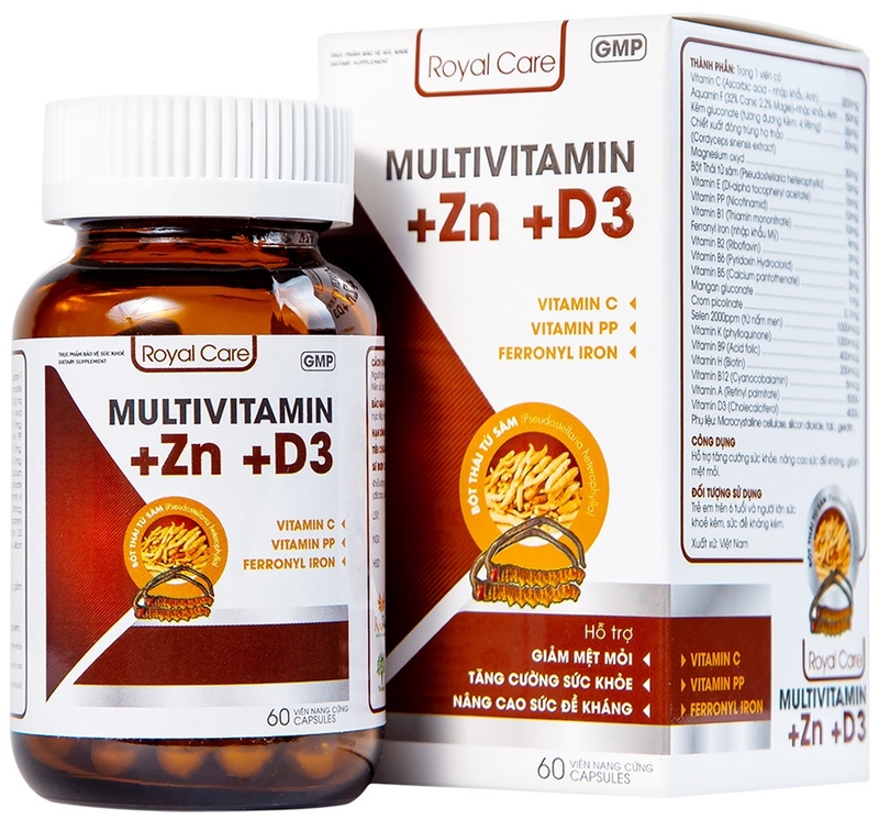 Viên uống Multivitamin + Zn + D3 Royal Care có tốt không? 1
