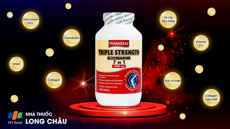 Viên uống Triple Strength Glucosamine 1500mg - Giải pháp hỗ trợ xương khớp cho mọi lứa tuổi