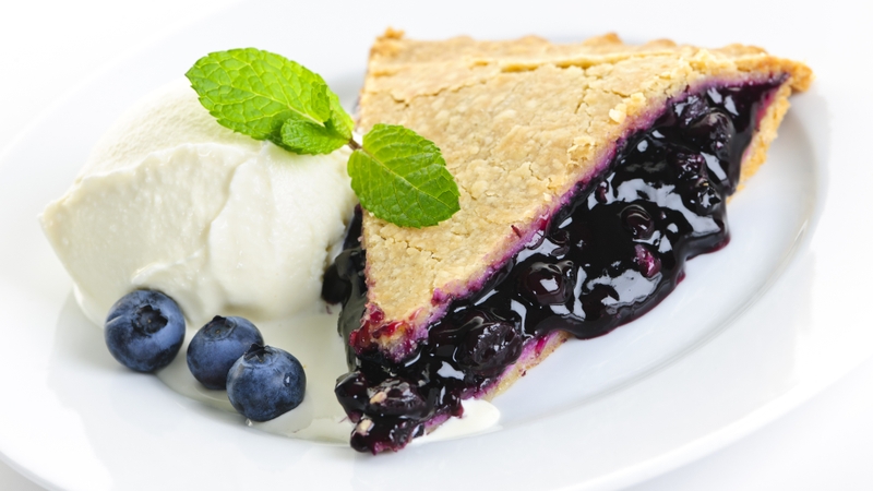 Việt quất thường được sử dụng làm nhân bánh