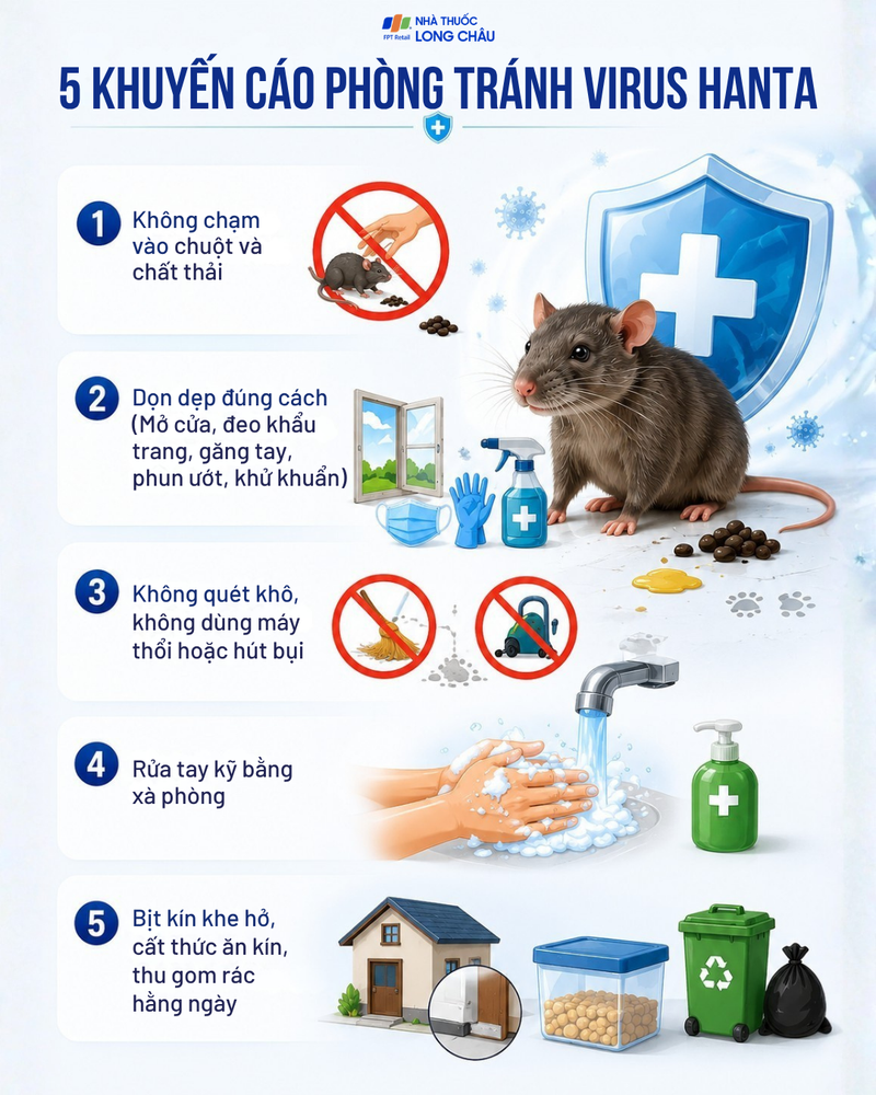 Khuyến cáo phòng tránh virus Hanta