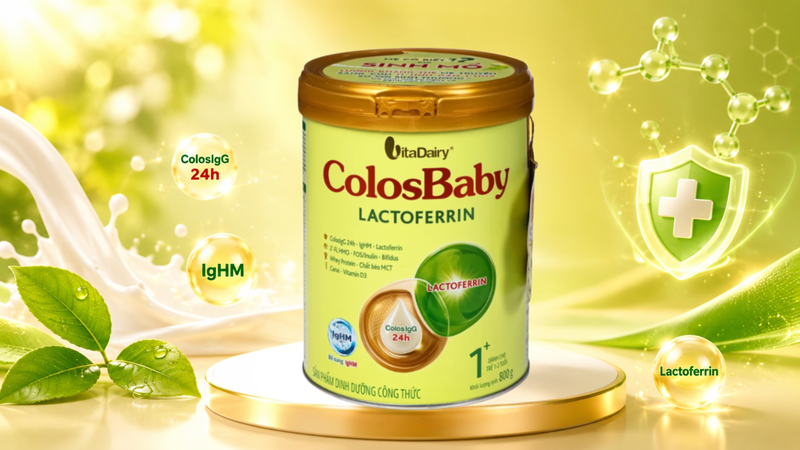 Colosbaby Lactoferrin 1+ là sản phẩm dinh dưỡng công thức