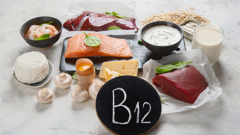 Vitamin B12 tự nhiên chủ yếu hiện diện trong thực phẩm có nguồn gốc động vật