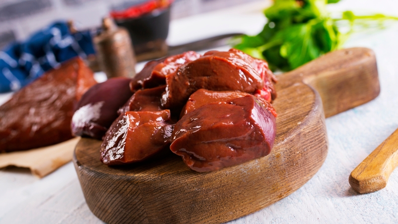 Gan là một trong những nguồn cung cấp vitamin B2 dồi dào nhất trong tự nhiên