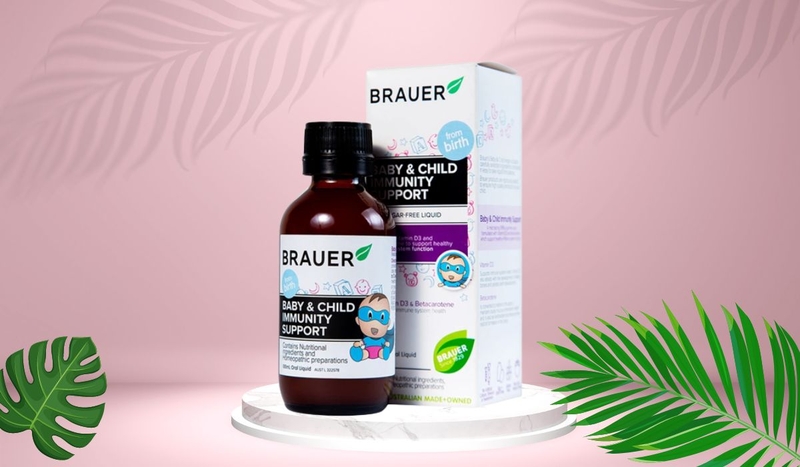 Nên cho trẻ sơ sinh uống Vitamin D loại nào : Brauer Baby Child Immunity Support