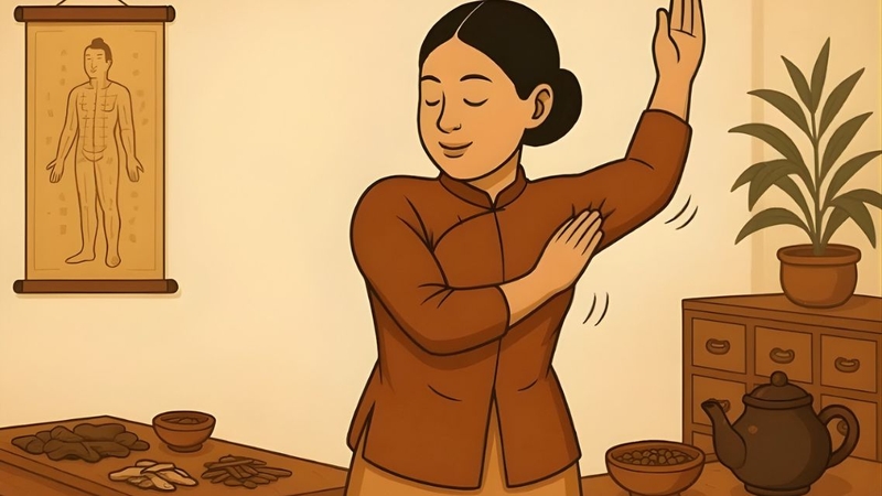 Vỗ nhẹ vào nách&nbsp;là một phương pháp chăm sóc sức khỏe của y học cổ truyền