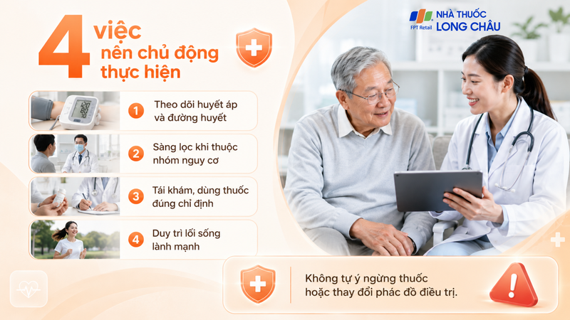 Theo dõi sức khỏe, điều trị đúng và sống lành mạnh giúp giảm biến chứng