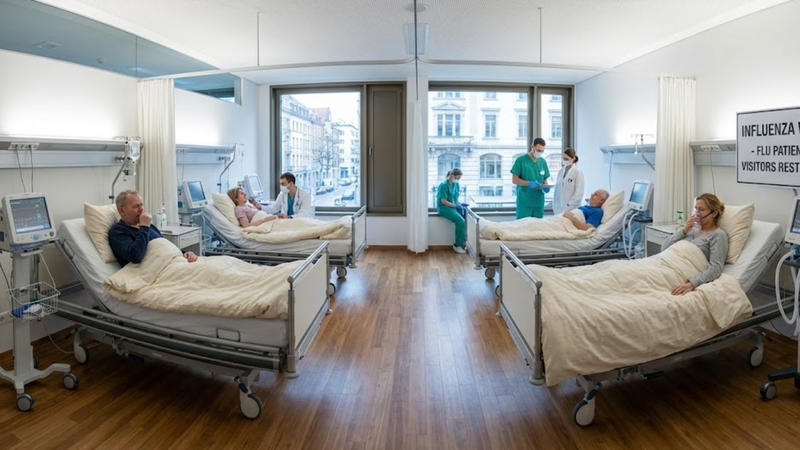 Biến thể cúm mùa mới A/H3N2, phân nhóm K, chiếm khoảng 90% tổng số ca cúm tại Châu Âu