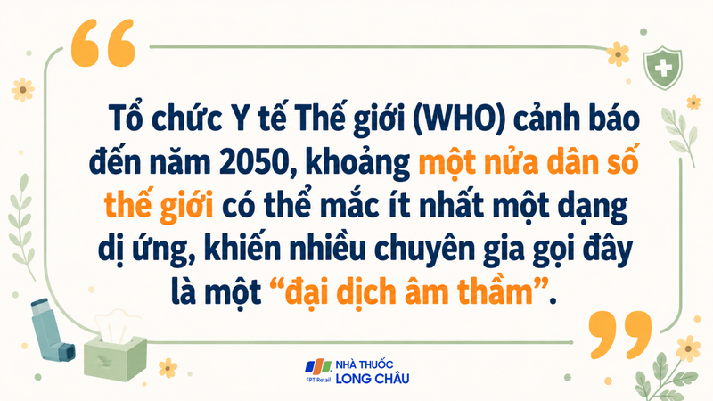 Theo chuyên gia, dị ứng có thể là một đại dịch âm thầm