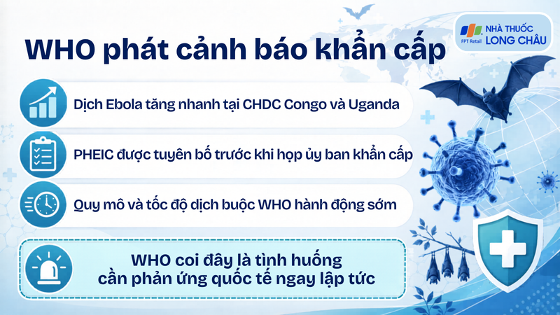 WHO cảnh báo khẩn cấp khi Ebola lan nhanh tại Congo và Uganda