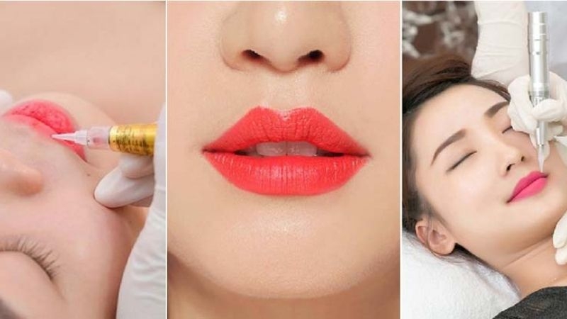 Bí quyết giúp môi sau khi xăm lên màu đẹp và đều màu.