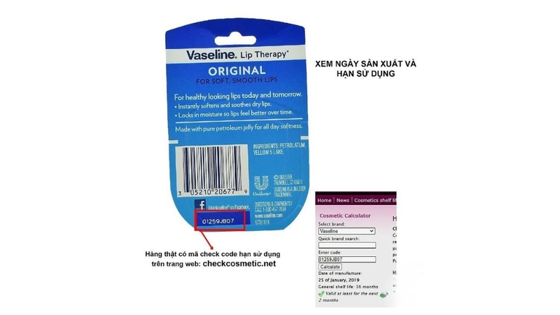 Tra cứu batch code in trên bao bì sản phẩm để biết hạn sử dụng