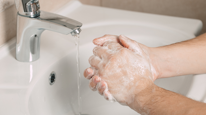 Rửa tay sạch giúp phòng ngừa giun đũa chó mèo hiệu quả