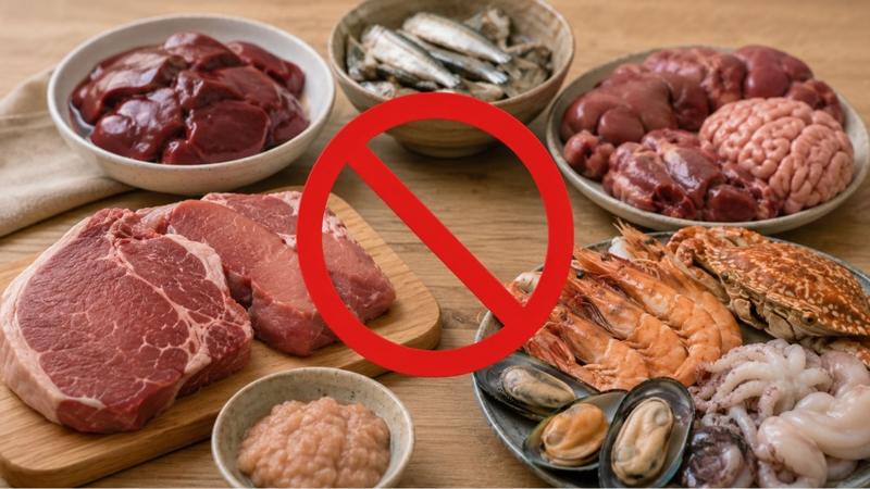 Hạn chế thực phẩm giàu purin trước khi thực hiện xét nghiệm gout